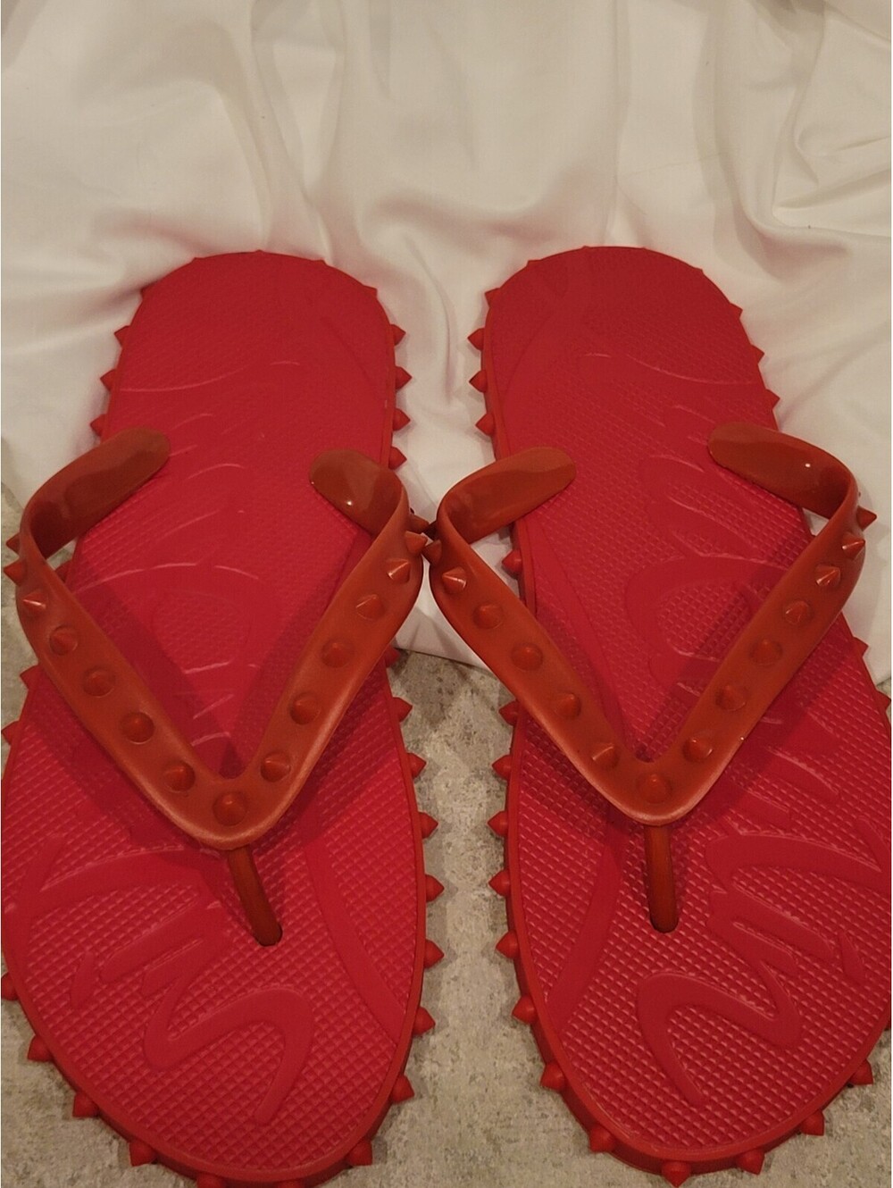 Red Flip Flop Womens 7